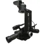 Varizoom VZMC50 professional remote pan/tilt head with camera and monitor setup, underslung design, aluminum and stainless steel construction