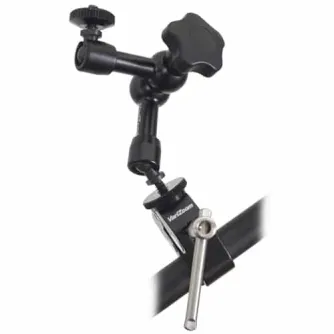 VariZoom VZMICRO-ARM-K kompakts turētājs ar knaģi un apgriezenisku 1/4-20 montāžu kamerām, monitoriem un mikrofoniem