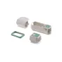 Tilta silicone protective cover set for DJI Osmo Pocket 4 - Celadon White, featuring a complete four-piece kit with Gimbal Head, Body, Screen, and Extension Handle covers.