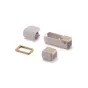 Tilta silicone protective cover set for DJI Osmo Pocket 4 in sand beige with wave-texture grip and wooden accents