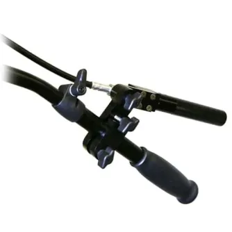 Varizoom VZSROCKC remote control handle with pressure-sensitive rocker and speed limiter knob, designed for camera stabilizers and jib arms.