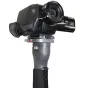 Varizoom VZSTEALTHPOD monopod with quick-release plate and Sony camcorder attached, extended for stable handheld shooting