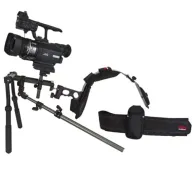 Varizoom VZSTINGRAY StingRay shoulder support system with DSLR camera, adjustable dual handles, counterweighted shoulder brace, and chest strap for versatile handheld shootingVarizoom VZSTINGRAY StingRay shoulder support system with DSLR camera, adjustable dual handles, counterweighted shoulder brace, and chest strap for versatile handheld shooting