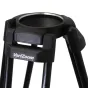 VariZoom VZT100AM video tripod mid-level spreader with secure locking knobs and 100mm mounting bowl for stable camera support