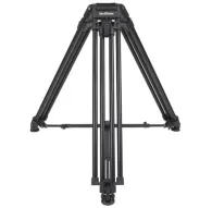 Varizoom VZTC100A heavy-duty video tripod with 100mm bowl mount, adjustable mid-level spreader, and black aluminum legs for professional filmmakingVarizoom VZTC100A heavy-duty video tripod with 100mm bowl mount, adjustable mid-level spreader, and black aluminum legs for professional filmmaking