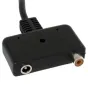 Varizoom VZTFT7 7-inch video monitor with RCA input and DC power port, featuring a cable connector