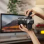 Viltrox AF 85mm F2.0 EVO lens for Nikon Z mount with fast STM autofocus, showcasing sharp optics and sleek design in use
