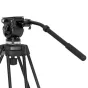 Varizoom VZTK75A-HANDLE replacement handle for TK75A tripod head featuring an ergonomic grip and flexible cable for smooth panning control