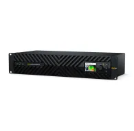 Blackmagic Design ATEM 4 M/E Constellation IP raidīšanas pārslēdzējs ar elegantu melnu dizainu, priekšējo LCD ekrānu kameru priekšskatījumam un skaņas viļņu monitorēšanai, vadības paneli ar izvēlnes un iestatīšanas pogām, austiņBlackmagic Design ATEM 4 M/E Constellation IP raidīšanas pārslēdzējs ar elegantu melnu dizainu, priekšējo LCD ekrānu kameru priekšskatījumam un skaņas viļņu monitorēšanai, vadības paneli ar izvēlnes un iestatīšanas pogām, austiņ