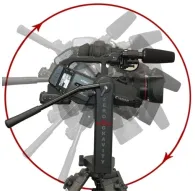 Varizoom VZZG Zero Gravity Pan Tilt Head with Canon camera showcasing ultra-smooth 360-degree rotation and extreme tilt angles for professional video productionVarizoom VZZG Zero Gravity Pan Tilt Head with Canon camera showcasing ultra-smooth 360-degree rotation and extreme tilt angles for professional video production