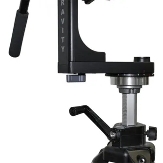 VariZoom VZZGFB Zero Gravity Pan Tilt Head with fluid control handle and balanced 360-degree panning mechanism for smooth camera movement up to 15 lbs