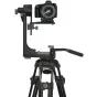 Varizoom VZZGFB Zero Gravity Pan Tilt Head with camera mounted on tripod for smooth 360-degree panning and tilting control