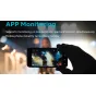 Vaxis ATOM 600 HDMI wireless transmitter in action, live video monitoring on smartphone with 1080p60 quality for professional stage performance setup