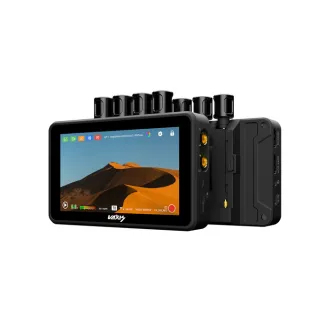 Vaxis Atom A5 SDI wireless professional dual monitor package with 5.5-inch 1080p touchscreen displays and nine antennas for extended wireless video transmission