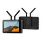 Vaxis Atom A5 wireless professional video monitor featuring a 5.5-inch Super Retina screen, dual antennas, and dual HDMI ports for on-camera monitoring.