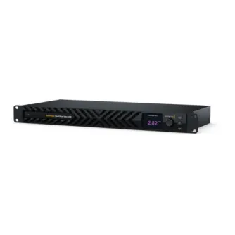 Blackmagic Design Cloud Store Ultra 24TB NAS with front ventilation grid and digital display, high-capacity flash storage solution