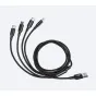 Vaxis L220415 Litecomm 1 uz 4 TypeC uzlādes kabelis