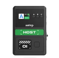Vaxis Litecomm V1 Host Controller front view with active display, NFC pairing symbol, and illuminated host mode indicatorVaxis Litecomm V1 Host Controller front view with active display, NFC pairing symbol, and illuminated host mode indicator