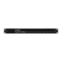 Blackmagic Design Ethernet Switch 820 rear panel featuring 8x 100G QSFP ports and 2x 10G Ethernet ports for SMPTE-2110 broadcast networks