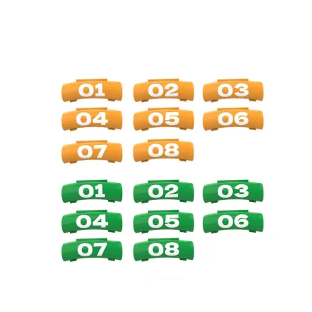Vaxis L220420 Litecomm Label Sticker - 16 numbered adhesive labels for organizat