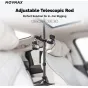 Movmax Adjustable Telescopic Rod 75-125cm in use for car POV filming setup with dual camera mounts