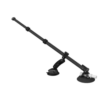 Vaxis Movmax Adjustable Telescopic Rod for Insta360 and action cameras - extendable carbon fiber rod with triple-suction mount for car filming