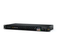 Blackmagic Design SDI Expander 8x12G front view with active video monitoring on LCD screen, featuring 8 bidirectional 12G-SDI connections for SMPTE-2110 IP systemsBlackmagic Design SDI Expander 8x12G front view with active video monitoring on LCD screen, featuring 8 bidirectional 12G-SDI connections for SMPTE-2110 IP systems