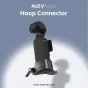 MOVMAX Blade Arm Hoop Connector for DJI Osmo Pocket 3 – secure gray aluminum clamp with thumbscrew lock for stable mounting