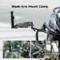 Крепление Vaxis MOVMAX Blade Arm Mount Clamp с шаровым узлом для экшн-камер, надежно закрепленное на руле мотоцикла для съемки от первого лица.