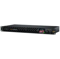 Blackmagic Design StudioBridge 100G спереди с прямым эфиром камеры на 2,2-дюймовом LCD-дисплее, с регулятором, кнопками меню и встроенным аудиомониторингом для моста SMPTE 2110 IP-видеоBlackmagic Design StudioBridge 100G спереди с прямым эфиром камеры на 2,2-дюймовом LCD-дисплее, с регулятором, кнопками меню и встроенным аудиомониторингом для моста SMPTE 2110 IP-видео