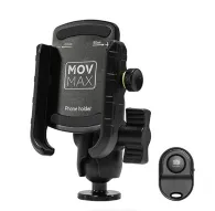 MOVMAX Blade Arm smartphone clamp holder with 1/4-20 ball head and silicone padding for secure 2.4-3.5 inch phone mounting, includes Bluetooth remote control for hands-free filming in vehiclesMOVMAX Blade Arm smartphone clamp holder with 1/4-20 ball head and silicone padding for secure 2.4-3.5 inch phone mounting, includes Bluetooth remote control for hands-free filming in vehicles