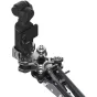 Vaxis MOVMAX Blade Arm Vibration Isolator ar silikona klipu droši piestiprināts pie DJI Osmo Pocket 3 stabilizatora, nodrošinot gludu video stabilizāciju transportlīdzekļos