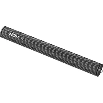 MOVMAX oglekļa šķiedras paplašināmais vads – viegls 2.5 oz melns oglekļa šķiedras caurule ar 1/4-20 vītru montāžu stabilām augststūru/zemstūru uzņēmumiem