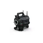 Blackmagic Design URSA Cine 12K LF 100G profesionālā kinokamera ar 100G Ethernet savienojumu tiešraižojumam SMPTE-2110, priekšējā redze ar kontrolpaneli un lielformāta objektīvu montāžu