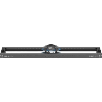 Vaxis MOVMAX Slider Elite 1.5m aluminum rail with 150mm bowl mount for smooth camera tracking, featuring brake control knobs and light stand adapters