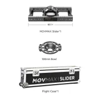 Vaxis MOVMAX 60cm slider with 100mm bowl mount and durable flight case for professional cinematographyVaxis MOVMAX 60cm slider with 100mm bowl mount and durable flight case for professional cinematography