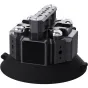 Vaxis Movmax Solar Electronic Suction Cup with NATO Rail – top view showcasing solar panels, touchscreen LCD, and 7 anti-twist 1/4-20 threads for versatile action camera mounting