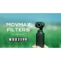 MOVMAX special effects filter set for DJI Pocket 3 featuring 4-point and 8-point starburst filters along with a blue streak effect filter, designed for dynamic low-light cinematography.