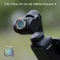 Movmax CPL filtrs pievienots DJI OSMO Pocket 3 objektīvam, uzlabojot fotografiju, ar magnētiskās montāžas sistēmu ātrai uzstādīšanai