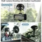 Vaxis Movmax Universal Ball Head Phone Holder mounted on a car’s windshield with a suction cup, featuring 360° pan and tilt adjustments for smartphone use.