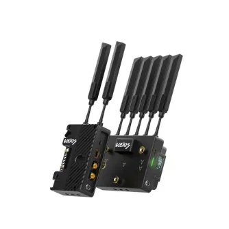 Набор беспроводной видеотрансляции Vaxis Storm 3000 с приёмником на Gold-монтажной пластине, поддерживающий HDMI и SDI вводы, четыре антенны для передачи на расстояние до 3000 футов с некомпрессированным видео в разрешении 1080p