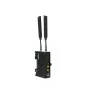 Vaxis STORM 3000 DG TX wireless video transmitter with dual Gold mount battery plates, 5 GHz blade antennas, and OLED display for zero-delay 1080p60 transmission up to 3000 ft