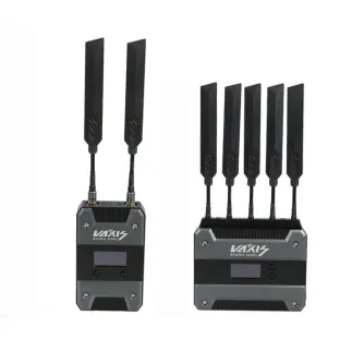 Комплект беспроводной видеопередачи Vaxis STORM 3000 с 1TX и 1RXV монтажом, оснащённый вариантами с двумя и пятью антеннами для расширенного диапазона 910 МГц и нулевой задержки некомпрессированного сигнала 1080p60 SDI/HDMI