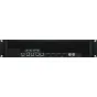 Blackmagic Design HyperDeck ISO Recorder 100G rear panel featuring dual 100G Ethernet ports, 12G-SDI BNC connectors, USB-C ports, RJ45 Ethernet ports for NMOS control, RS-422 port, and power inputs for live multi-camera ProRes r