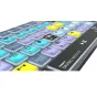 LogicKeyboard DaVinci Resolve Classic TITAN wireless backlit keyboard with 60+ color-coded shortcut keys for Mac, featuring dual Bluetooth and USB connectivity.