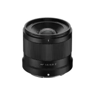 Объектив Viltrox AF 14mm f/4.0 Z с ультрашироким углом 112.6°, передний вид, легкий и компактный дизайн для путешествий и уличной съемкиОбъектив Viltrox AF 14mm f/4.0 Z с ультрашироким углом 112.6°, передний вид, легкий и компактный дизайн для путешествий и уличной съемки