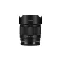 Объектив Viltrox AF 25mm F1.7 E для камер Sony E-mount APS-C с козырьком в форме лотоса и прочным металлическим кольцом крепления.