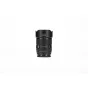Viltrox AF 55mm F1.8 Z objekts lēca Nikon Z-montāžai ar piestiprinātu lēcas vāku, priekšējā redzējuma ar apgaismojuma zīmēm un STM autofokusa dizainu