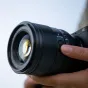Viltrox AF 56mm f/1.2 E Sony E-mount portrait lens with ultra-fast aperture and premium metal build, highlighting the focus ring and front element detail