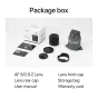 Viltrox AF 9mm f/2.8 Z ultra-wide lens full kit with packaging, including lens, front and rear caps, hood, storage pouch, manual, and warranty card